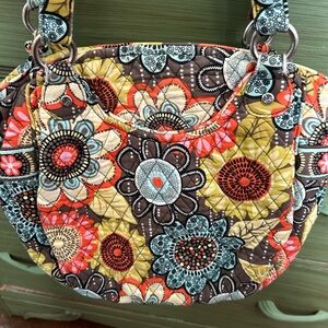 Floral Quilted Shoulder Bag